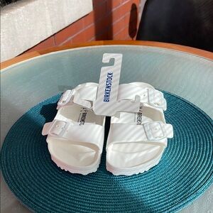 Birkenstock White Sandals EVA sz 36